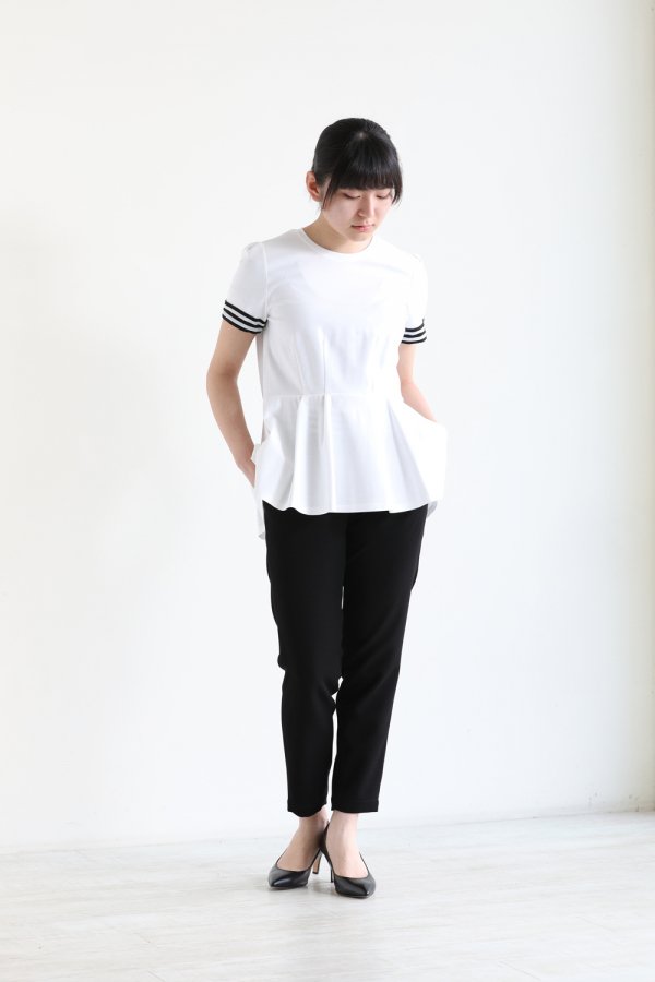 BORDERS at BALCONY(ボーダーズアットバルコニー) CORSET TEE WHITE