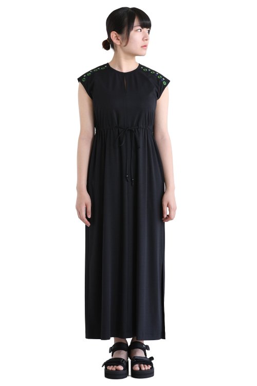 Mame Kurogouchi(マメ) Waist String Jersey Dress - YAMAROKU ...