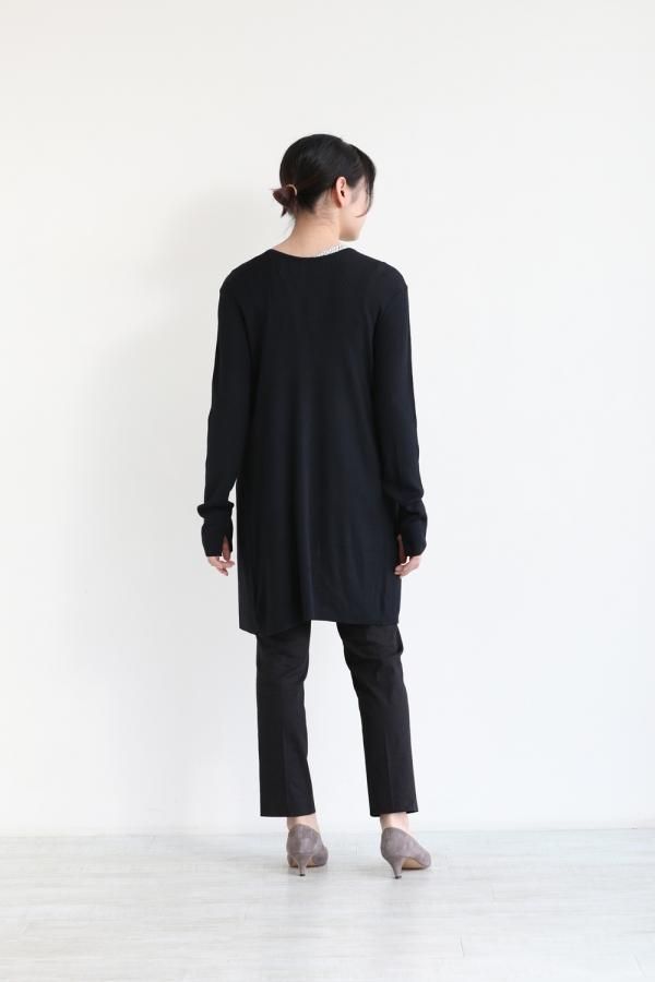 Theory(セオリー) Dress Up Front Back Rib CD BLACK - YAMAROKU
