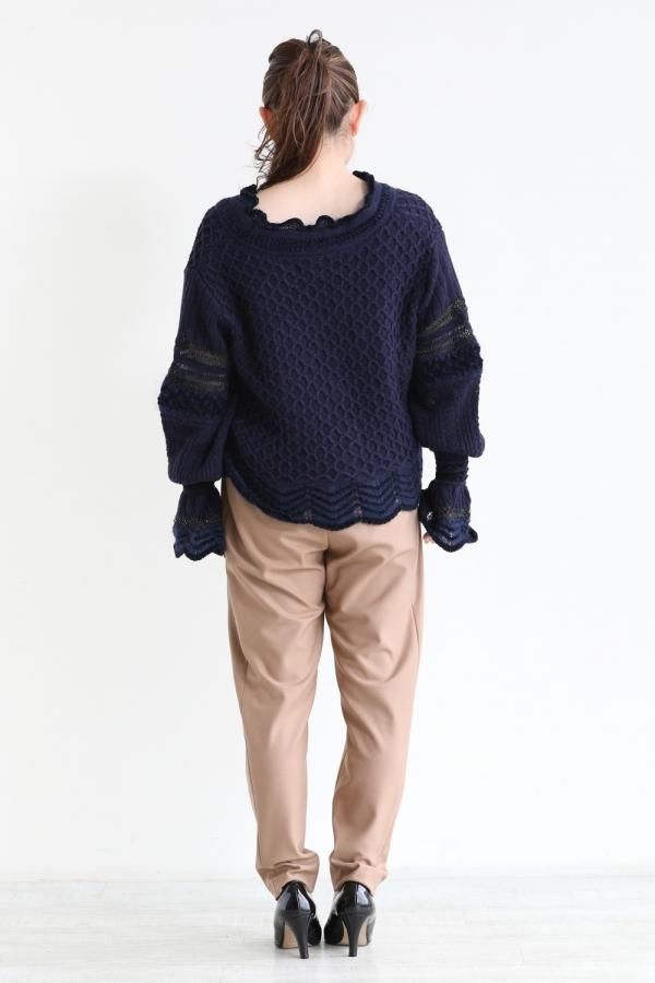 Mame Kurogouchi(マメ) Lame Knitting Cardigan - YAMAROKU