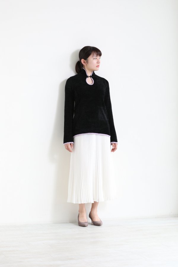 【Mame】Soft Touch High Neck Knitted Top