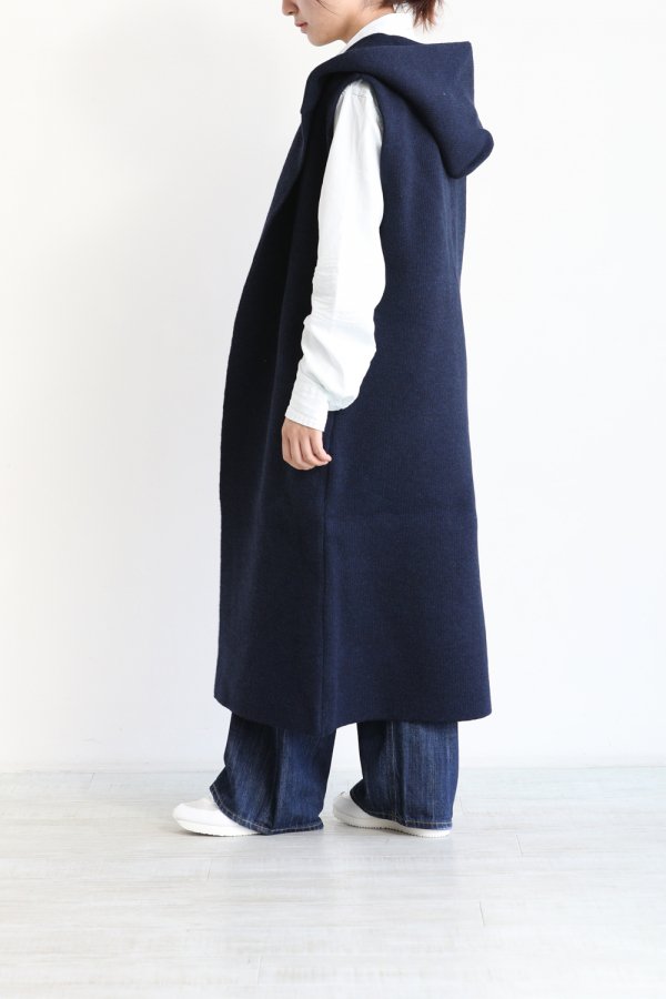 ADAWAS(アダワス) AIRY INRAY HOODIE LONG GILET - YAMAROKU（ヤマロク