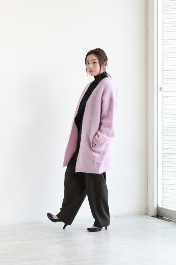 unfil(アンフィル) stretch superkid mohair cardigan - YAMAROKU