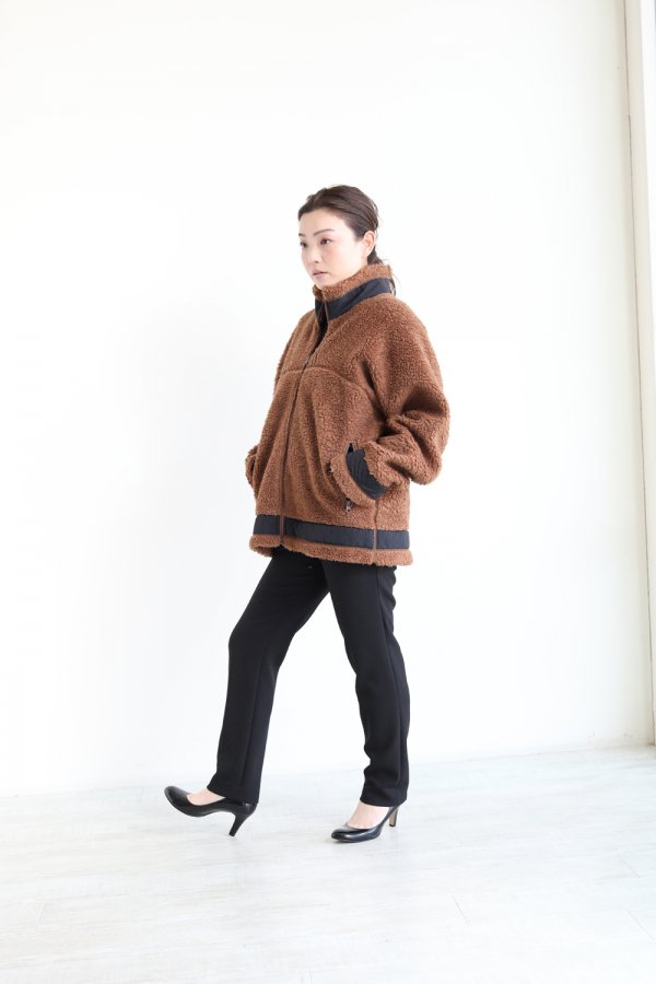 unfil(アンフィル) 【MENS】wool pile boa fleece full zip jacket ...