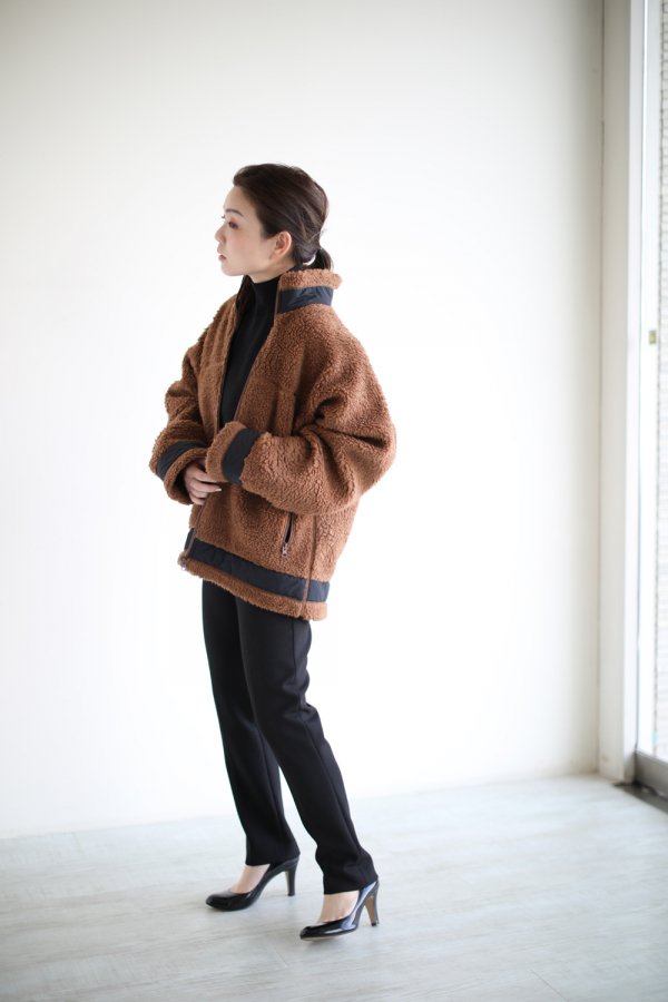 unfil(アンフィル) 【MENS】wool pile boa fleece full zip jacket