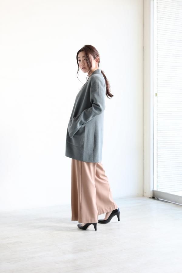 unfil(アンフィル) baby alpaca milanoribbed-knit jacket 