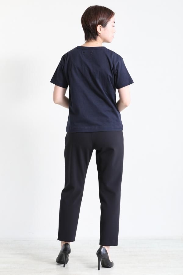 MUVEIL(ミュベール) スズランアートプリントTシャツ navy