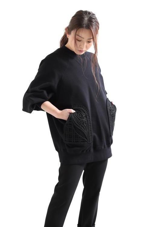 Mame Kurogouchi(マメ) Oversized Embroidered Sweatshirt - YAMAROKU ...