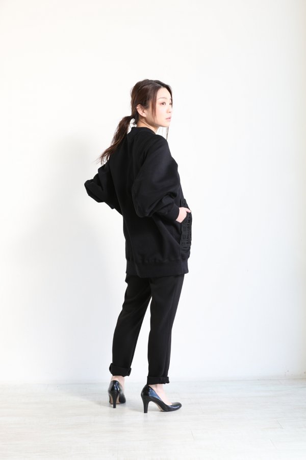 Mame Kurogouchi(マメ) Oversized Embroidered Sweatshirt - YAMAROKU ...