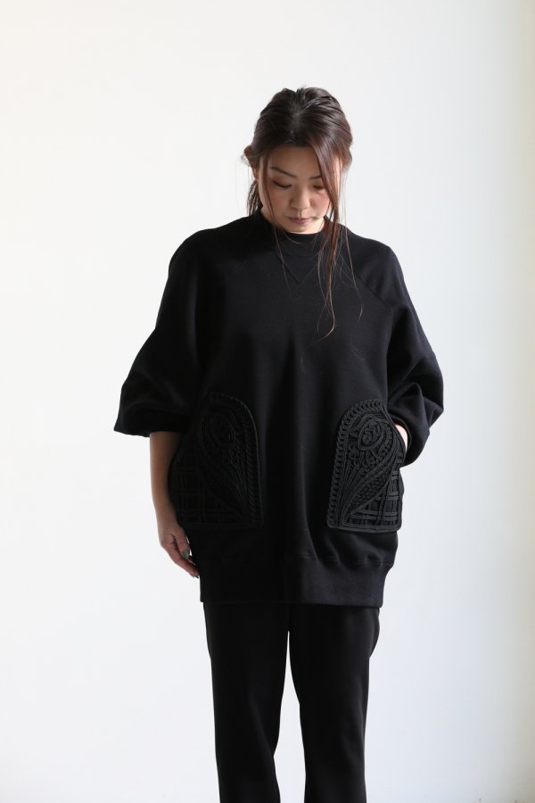 Mame Kurogouchi(マメ) Oversized Embroidered Sweatshirt - YAMAROKU ...