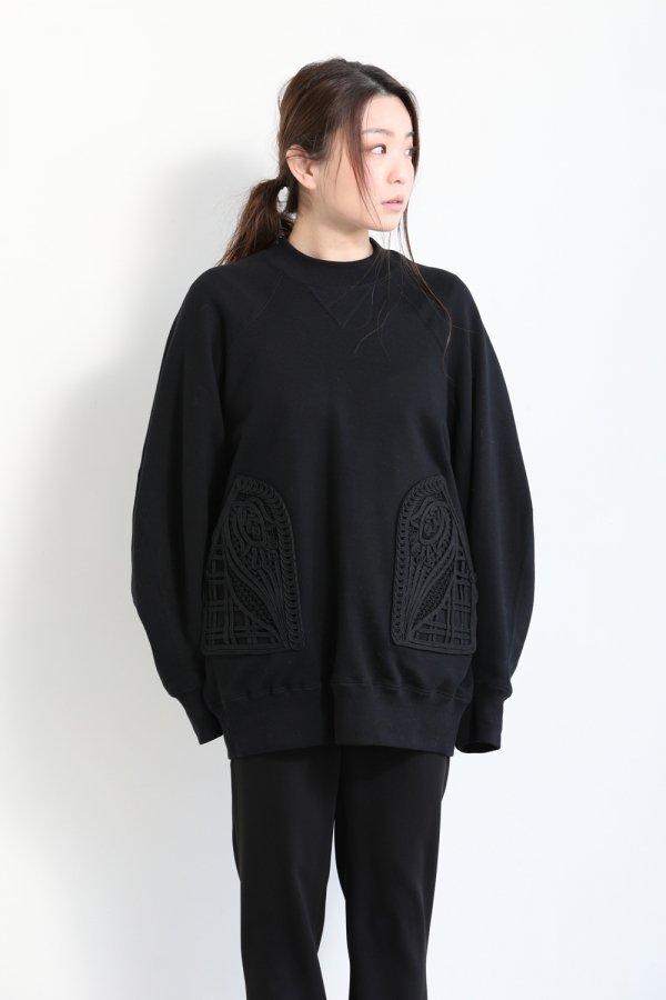 Mame Kurogouchi(マメ) Oversized Embroidered Sweatshirt 