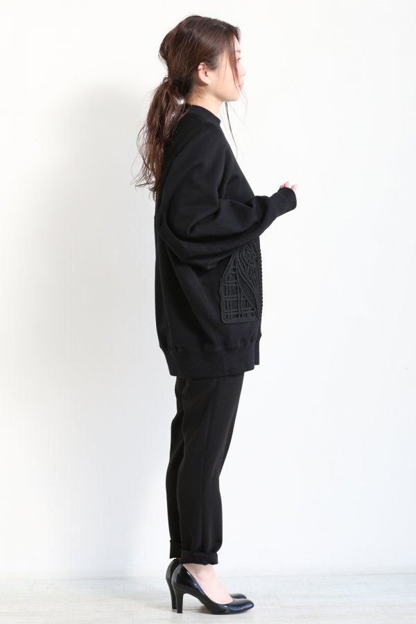 Mame Kurogouchi(マメ) Oversized Embroidered Sweatshirt - YAMAROKU