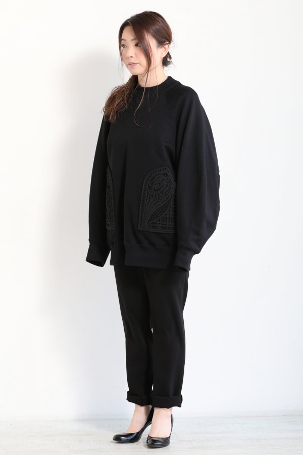 Mame Kurogouchi(マメ) Oversized Embroidered Sweatshirt - YAMAROKU 