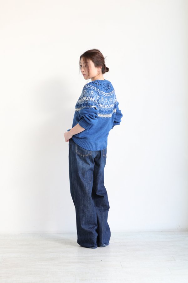 Mame Kurogouchi(マメ) Cotton Nordic Knit Pullover - YAMAROKU