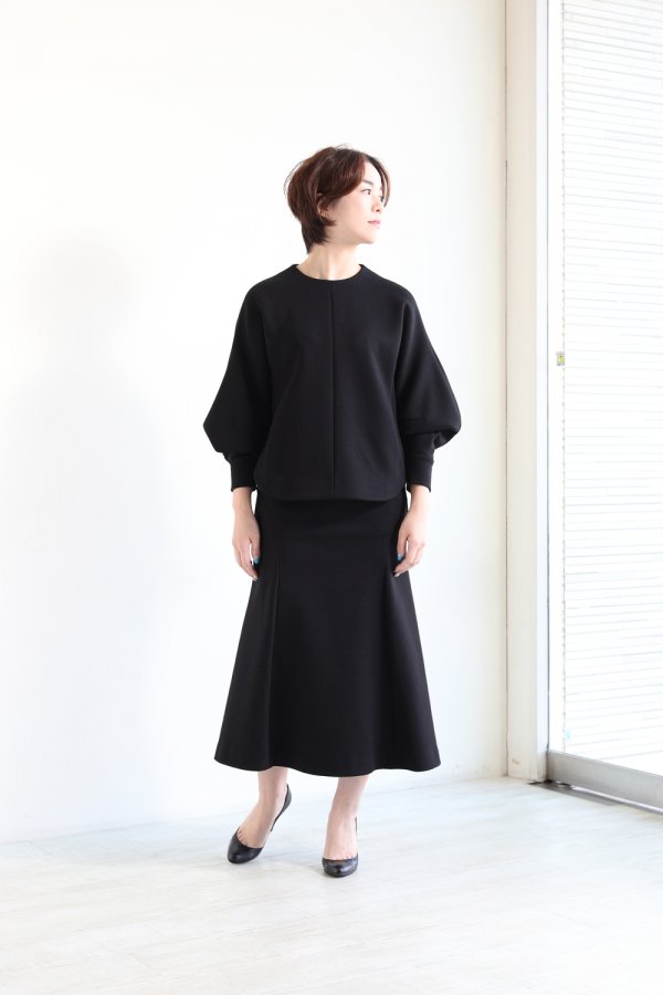 Mame Kurogouchi(マメ) Double Face Jersey Flared Skirt - YAMAROKU