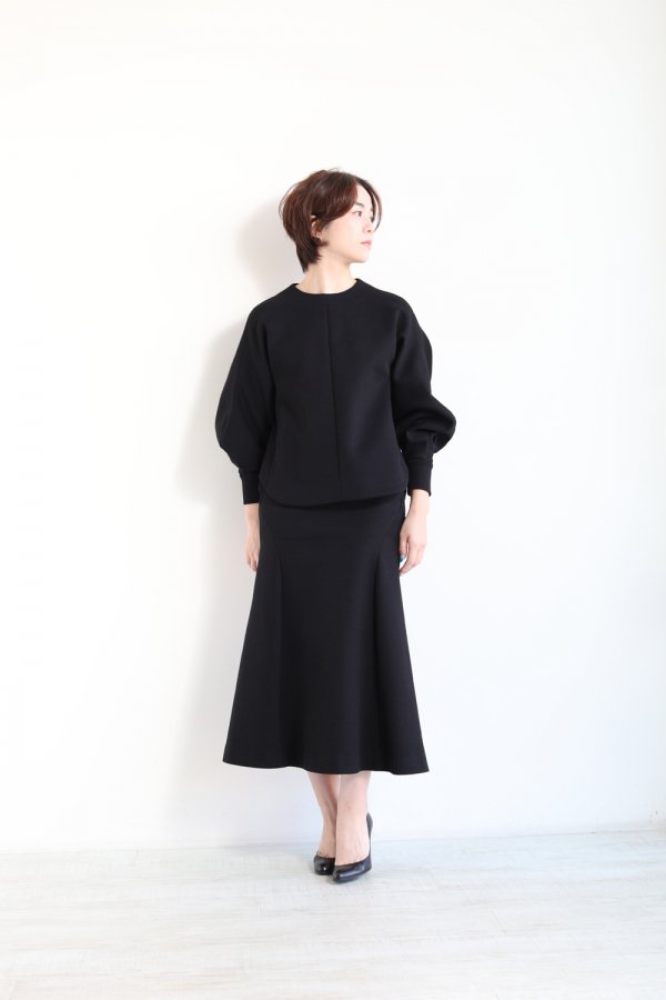 Mame Kurogouchi(マメ) Double Face Jersey Flared Skirt - YAMAROKU