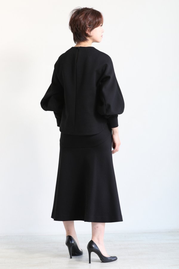 Mame Kurogouchi(マメ) Double Face Jersey Flared Skirt - YAMAROKU