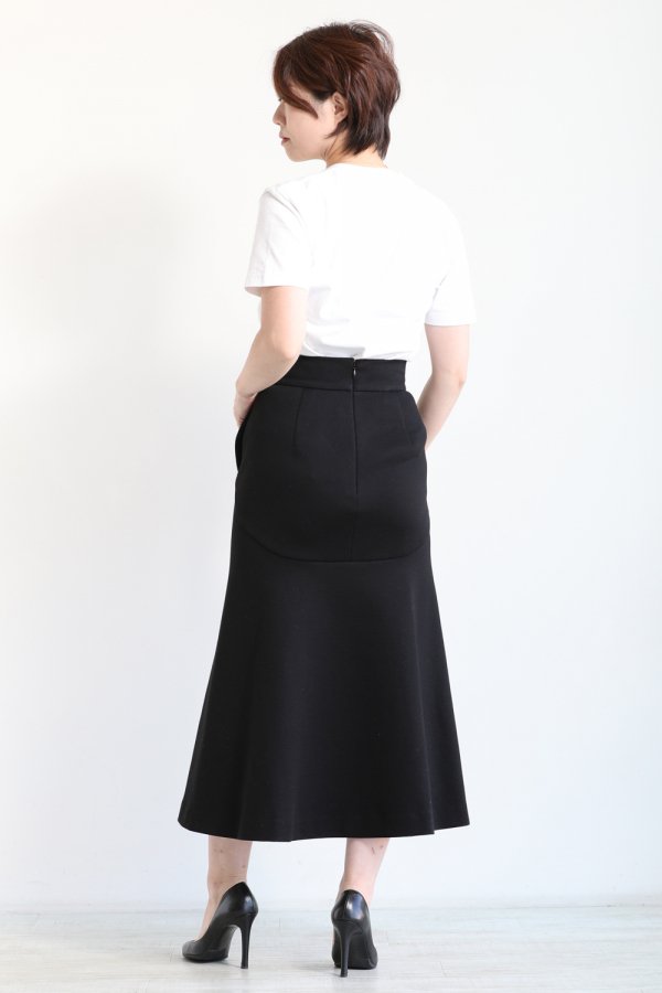 Mame Kurogouchi(マメ) Double Face Jersey Flared Skirt - YAMAROKU ...
