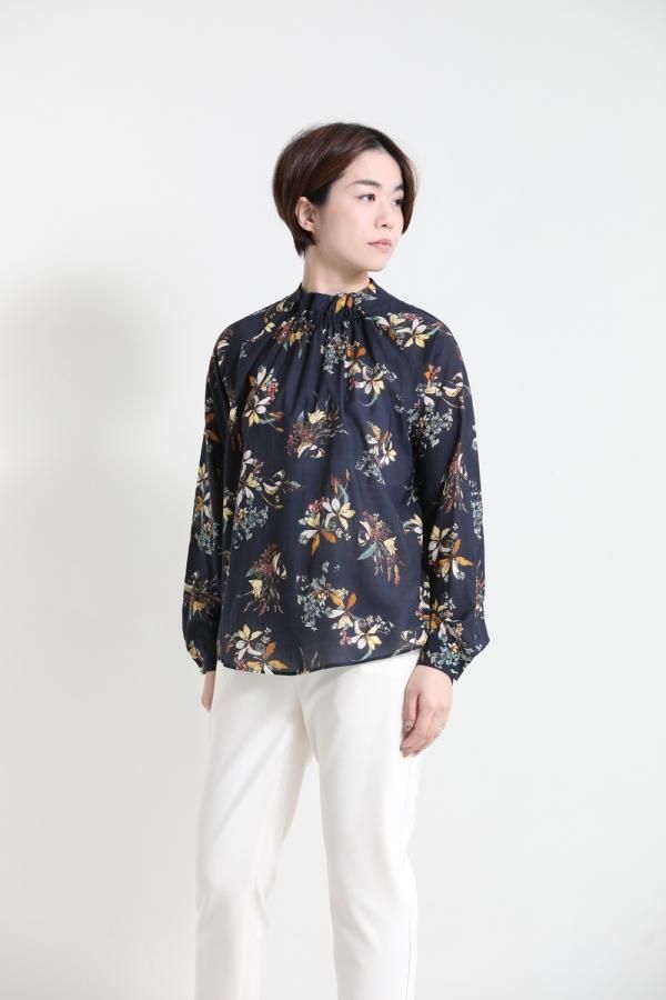 極美品　トゥモローランド　ブラウス　柄　フラワー 美品 トゥモローランドコレクション フラワープリント ブラウス