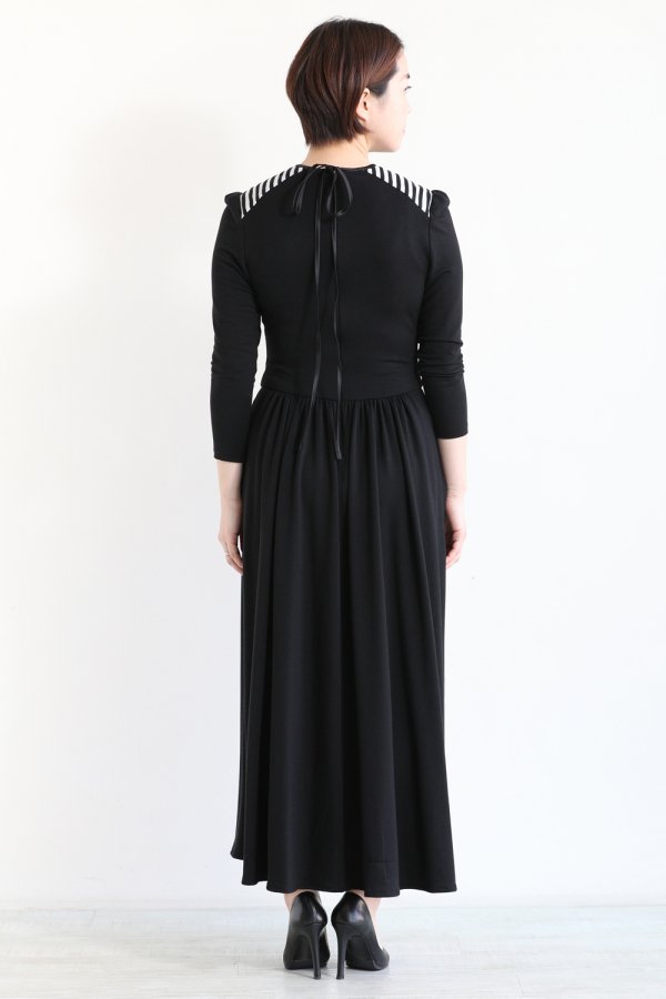 BORDERS at BALCONY(ボーダーズアットバルコニー) DRAPED MAXI DRESS