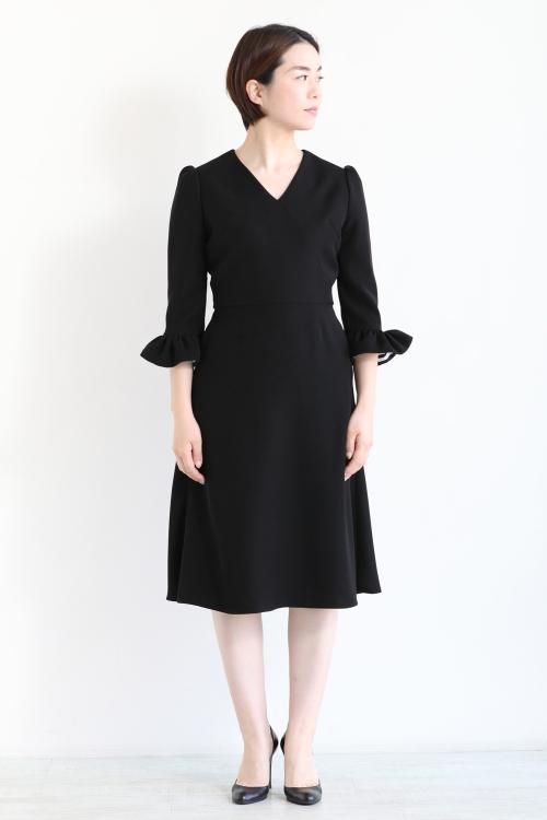 BORDERS at BALCONY(ボーダーズアットバルコニー) V-NECK DRESS ...