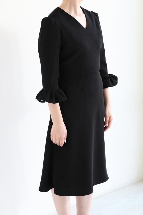 BORDERS at BALCONY(ボーダーズアットバルコニー) V-NECK DRESS