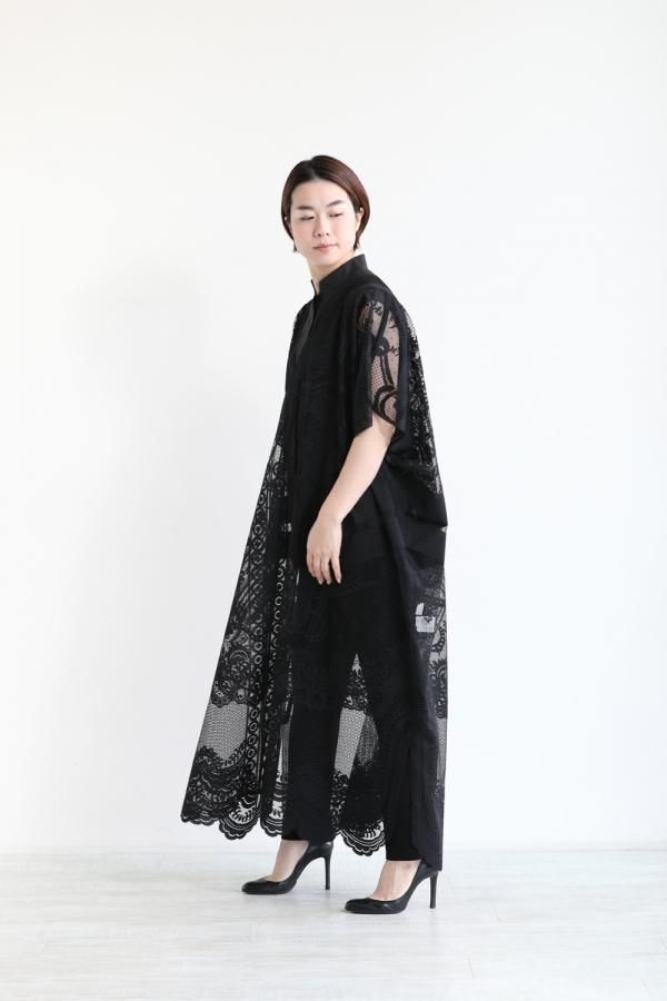 Mame Kurogouchi(マメ) Curtain Lace Dress-