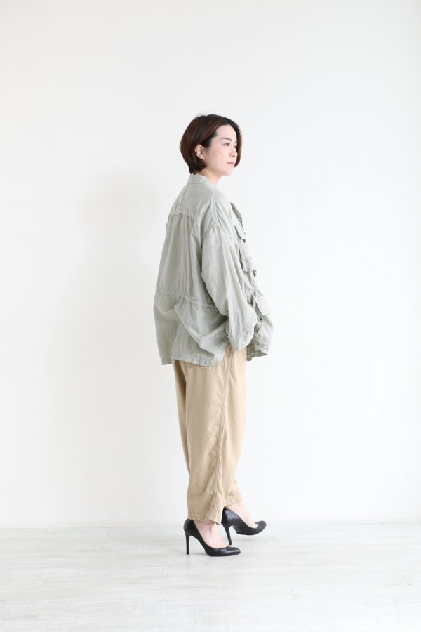 unfil(アンフィル) cotton&silk-twill military jacket - YAMAROKU