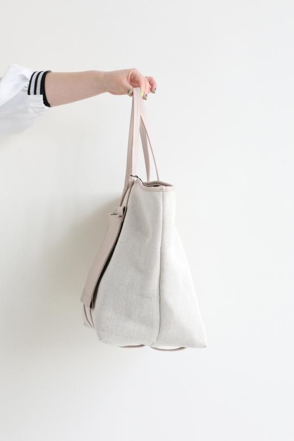ELENDEEK(エレンディーク) ECO LEATHER MIX TOTE BAG NUD