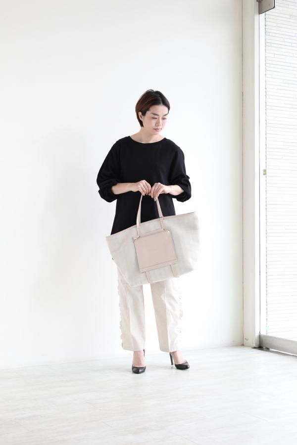 ELENDEEK(エレンディーク) ECO LEATHER MIX TOTE BAG NUD