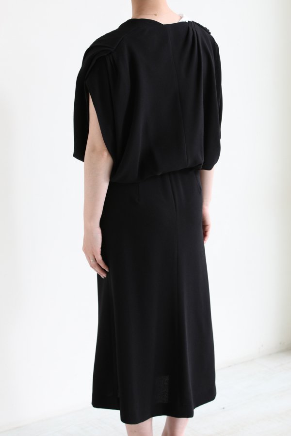 Mame Kurogouchi(マメ) Lace Flap Collar Classic Dress 