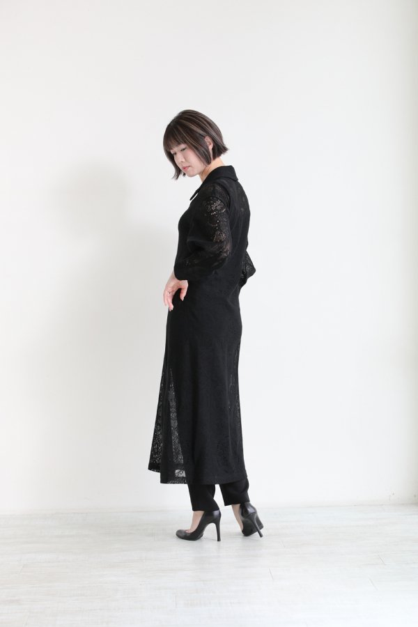 Mame Kurogouchi(マメ) Curtain Lace Jacquard Jersey Dress 