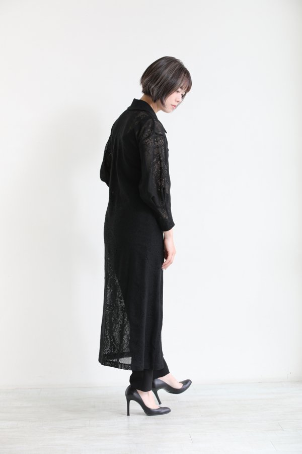 Mame Kurogouchi(マメ) Curtain Lace Jacquard Jersey Dress