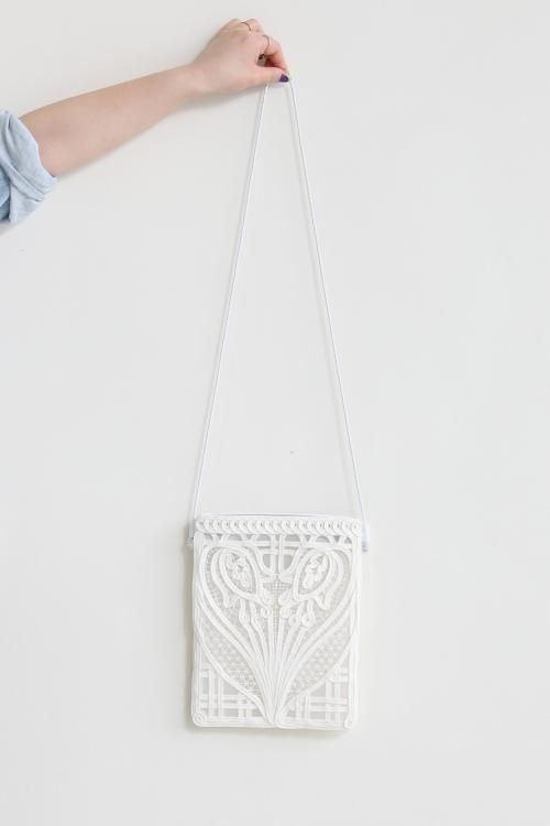 Mame Kurogouchi(マメ) Coading Embroidery Pouch With Leather Strap ...