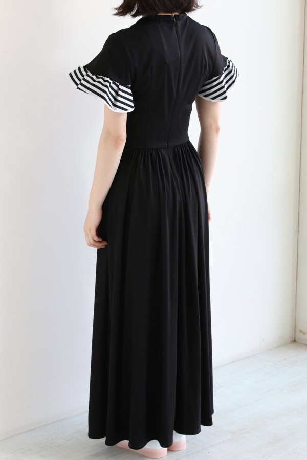 BORDES at BALCONY（ボーダーズアットバルコニー） RUFFLED MAXI DRESS ...