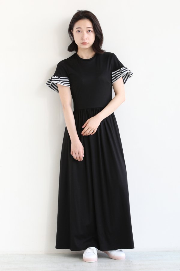 BORDES at BALCONY（ボーダーズアットバルコニー） RUFFLED MAXI DRESS ...