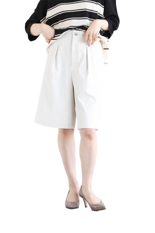 MACPHEE ライトべージュ パンツ新品 MACPHEE(マカフィ) SUMMER OX ハーフパンツ ライトベージュ