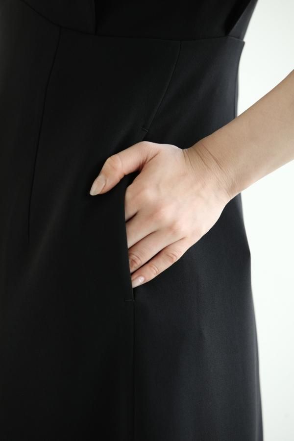 Mame Kurogouchi(マメ) V Neck Sleeveless Dress - YAMAROKU