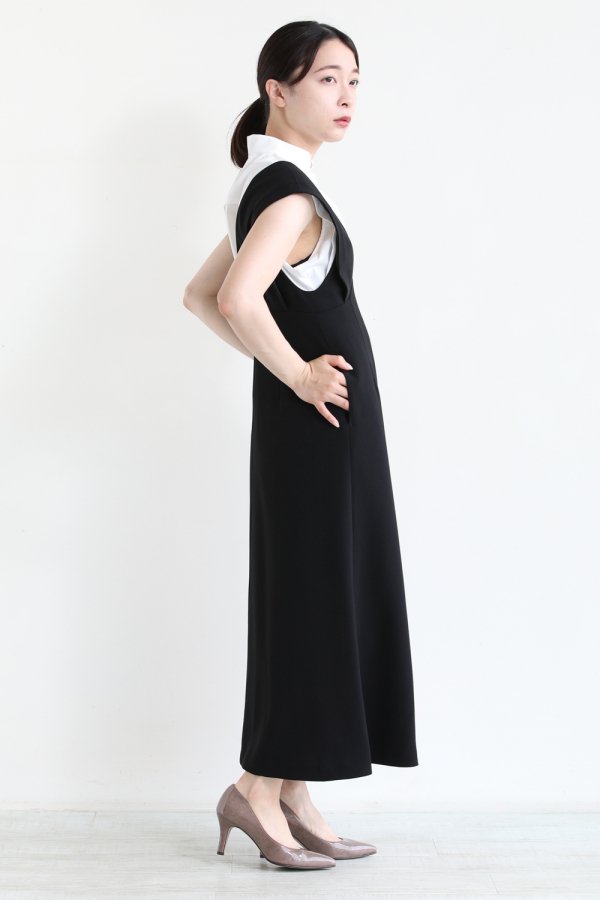 Mame Kurogouchi(マメ) V Neck Sleeveless Dress - YAMAROKU（ヤマロク ...