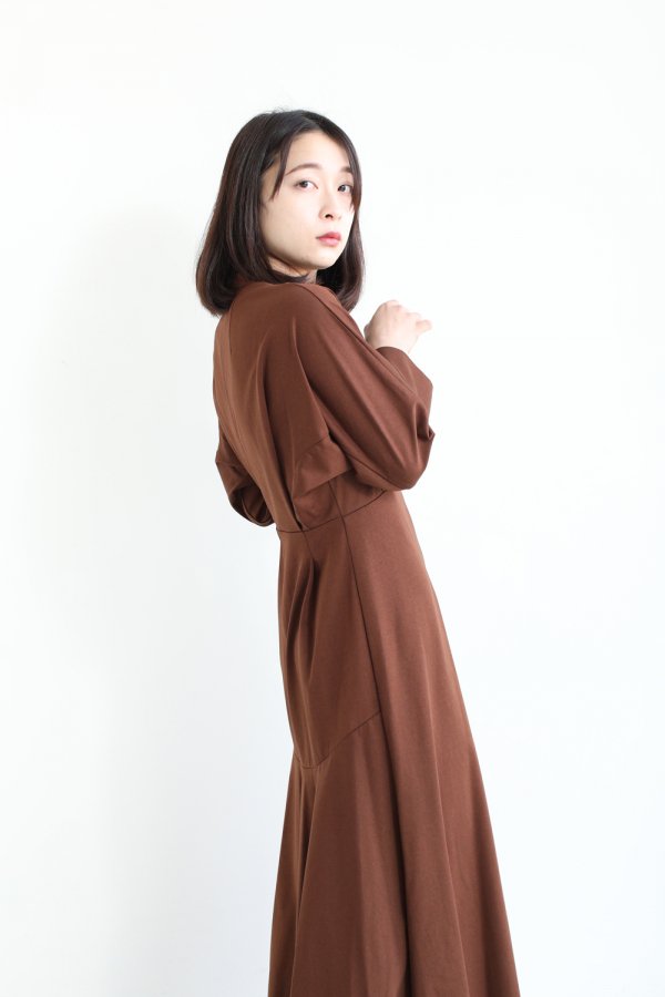 Mame Kurogouchi Cotton Jersey Dress ブラウン | cprc.org.au