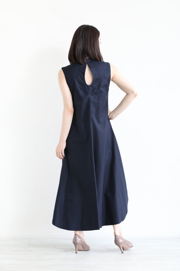 Mame Kurogouchi(マメ) Cotton Double Cloth Sleeveless Dress ...