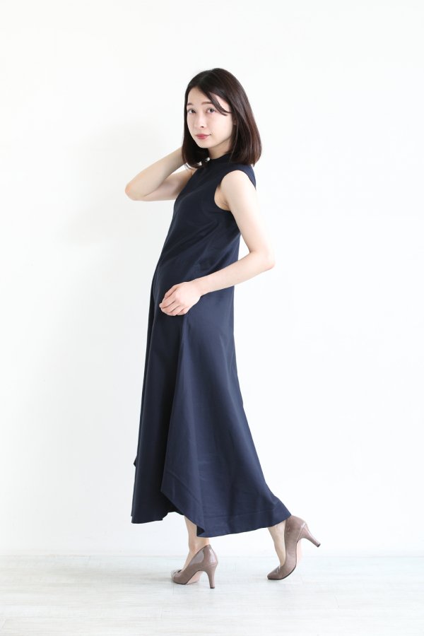 Mame Kurogouchi(マメ) Cotton Double Cloth Sleeveless Dress - YAMAROKU（ヤマロク）  オンラインストア