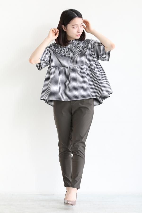 人気ブランドからコーディネートを探す SONO(ソーノ) YAMAROKU（ヤマロク - ちびフリルブラウス シャツ/ブラウス(半袖/袖なし)