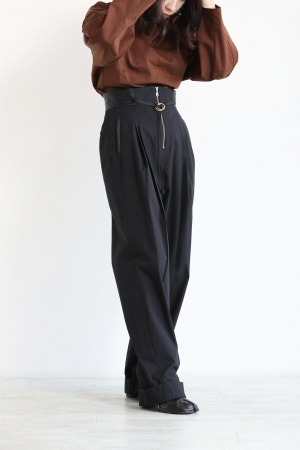 Mame Kurogouchi(マメ) High Waisted Chino Wide Trousers