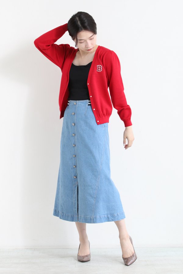 ボーダーズ アット バルコニー WOOLSILK TEAM CARDIGAN-