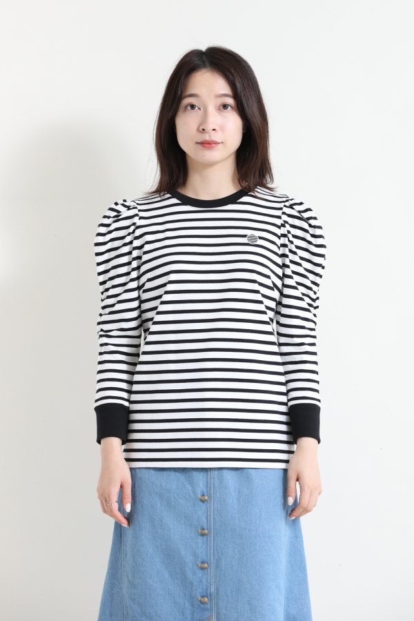 BORDERS at BALCONY(ボーダーズアットバルコニー) GRACE SHOULDER TEE ...