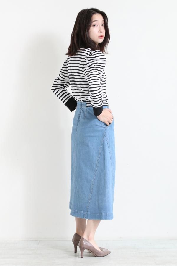 BORDERS at BALCONY(ボーダーズアットバルコニー) GRACE SHOULDER TEE ...