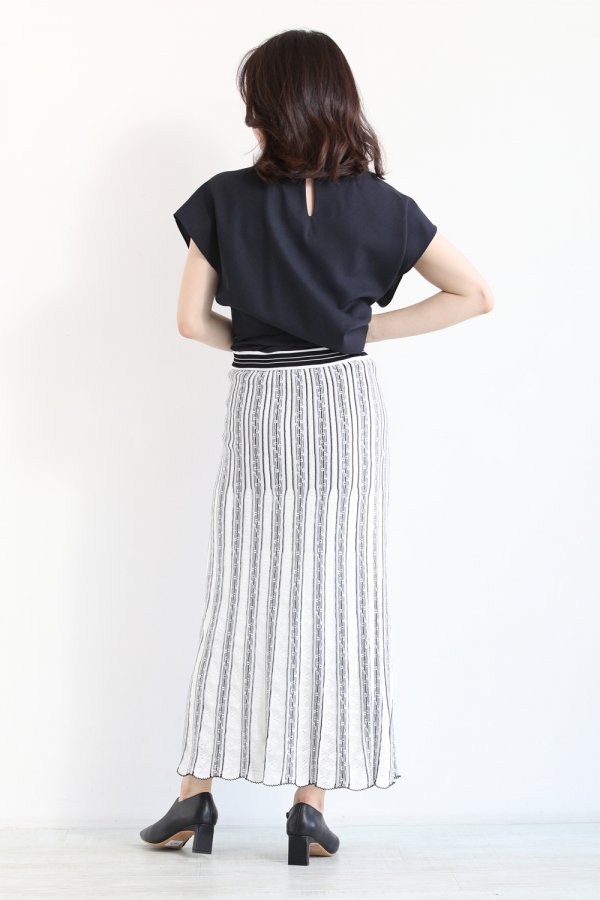 【新品未使用】マメ♡floral stripe jacquard skirt