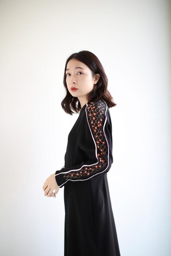 最新作 Mame Motif Osmanthus Motif Embroidery Kurogouchi(マメ