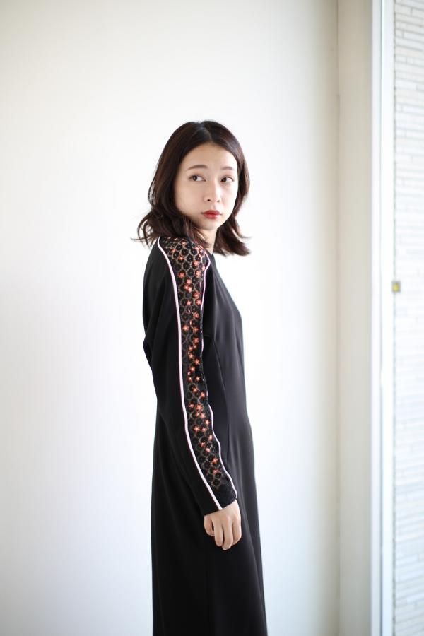 特に汚れや傷は見当たりませんmame 金木犀osmanthus motif embroidery dress